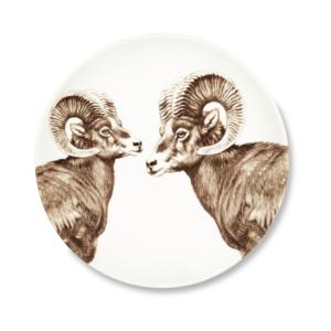 Juego de Vajilla Excelsa de 3 Piezas, Faune & Flore, Cerámica Marrón, 27x2.5x27 cm - Product Image 5