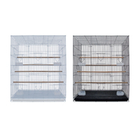 Cage pour oiseaux détachable de grande taille 45*76*90cm, design multi-boîtes à nourriture, pour perroquets, perruches, canaris