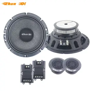 OEM 제조 업체 저렴한 중저음 및 고음 스피커 및 분배기 4OHM 자동차 부품 6.5 "스피커 세트