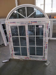 Finestre ad Arco in PVC Moderne con Griglia e Design ad Arco, Finestra Scorrevole a Doppio Vetro - Product Image 5