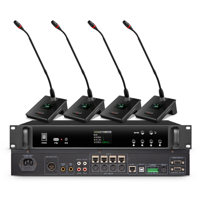 High Quality Programmable Meeting Control Host Multi-Function Video and Audio Conference System