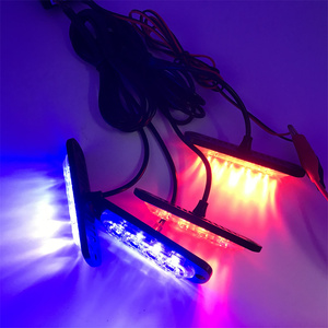 Luz para parrilla de coche de 16LED, luz para capó, luz de emergencia remota inalámbrica <span class=keywords><strong>intermitente</strong></span>, luz de advertencia estroboscópica roja y azul para <span class=keywords><strong>BMW</strong></span> - Product Image 4