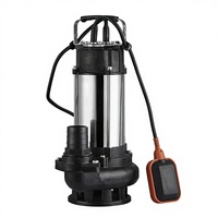Kaislen V1100E 1.1KW 1.5HP Pompa Limbah Submersible Baja Tahan Karat 300L/mnt 11M Head Kontrol Otomatis Penuh Kabel 6m untuk