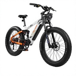 Nueva Bicicleta Eléctrica Cyrusher Ranger 2.0 Todoterreno con Suspensión de Aire, 8 Velocidades, 750W, 52V, 20AH, de Fibra de Carbono, con Pedales Ordinarios, para Carreras, EE. UU. - Product Image 1