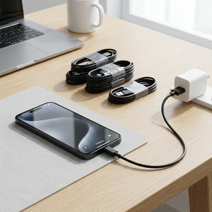 Cavo di ricarica USB Qin da 80 cm, caricatore rapido, da Tipo <span class=keywords><strong>C</strong></span> a Smartphone, cavo dati per telefono Android, power bank, computer - Product Image 3