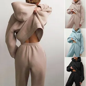 2023 Womens Set Women Fall Winter Sweatsuit Set Sweatshirt Women Hoodies Sweatshirts 2 Piece Pullover Jogger PantsC03