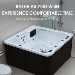 Bañera de hidromasaje eléctrica y automática para adultos, mueble de salón para masaje corporal, individual, Blanco Mineral, 1 unidad - Product Image 1