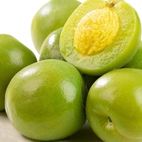 Snacks de Fruta Crujiente de Ciruela Verde Preservada al por Mayor, Dulce y Ácido, a Granel