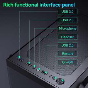 Bền Snowman giữa tháp PC trường hợp Trọng lượng nhẹ Chassis cho chơi game chuyên nghiệp sử dụng PC trường hợp máy tính USB cổng phía trước m ATX - Product Image 4