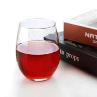 Gobelet en verre à vin personnalisé 16oz, vente en gros, sans jeton, verre à boisson, tasse de thé