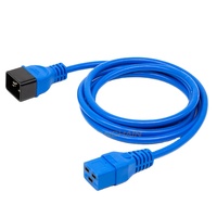 Cordon d'alimentation pour ordinateur C19 à C20 robuste de 3 pieds 15A /125V IEC-320-C19 à IEC-320-C20 rallonge d'alimentation