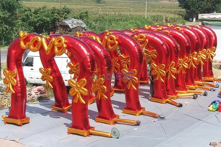 Inflatable Wedding Arch - Heart-Shaped Entrance Gate