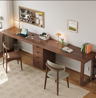 Bureau d'étude élégant et exquis en bois massif, moderne, avec une ou deux étagères, de haute qualité, multifonctionnel, pour chambre à coucher, bureau à domicile