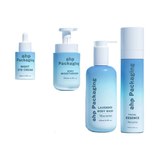 High Grade Gradient <b>pink</b> PET Lotion Cream Skin Care <b>Bottle</b> Set for Luxury Plastic Cosmetic Packaging - Product Image 1