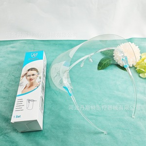 Protector facial Heng De con marco transparente, antisalpicaduras, a prueba de polvo, para uso médico, 1 set - Product Image 4