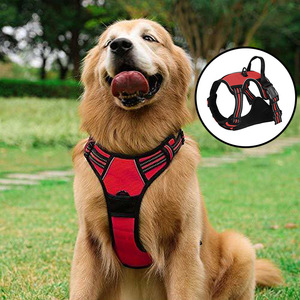 Arnés para perro, chaleco de nailon ajustable, correa para el pecho de tamaño mediano para caminar - Product Image 1