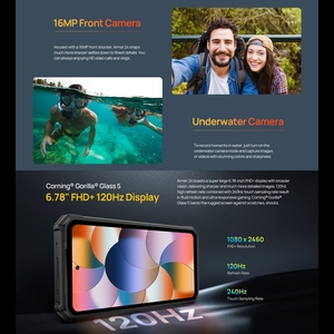 Ban Đầu Ulefone Điện Armor 24 4G Điện Thoại 6.78Inch 12GB + 256GB 22000MAh Không Thấm Nước Gồ Ghề Điện Thoại Thông Minh NFC Điện Thoại Di Động - Product Image 2