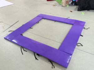 Tapis de sol en PU personnalisés ronds, carrés et hexagonaux pour trampolines, grandes protections de sécurité pour trampolines, protections de ressorts de <span class=keywords><strong>trampoline</strong></span> - Product Image 4