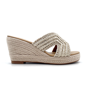 Calzado Casual Femenino con Suela <span class=keywords><strong>de</strong></span> Goma Suave Personalizado, Zapatos <span class=keywords><strong>de</strong></span> Plataforma <span class=keywords><strong>de</strong></span> Verano al por Mayor para Mujer, Sandalias <span class=keywords><strong>de</strong></span> Cuña <span class=keywords><strong>de</strong></span> Alta Calidad para Dama - Product Image 1