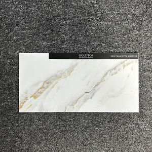 Goldtop Quartz 5005 Calacatta Macchia Modern High-Hardness Artificial Quartz Surface for <b>Kitchen</b> Dining Countertop Table Top - Product Image 3