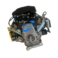 Motor de Gasolina Rato R740D 739CC de Dos Cilindros en V de 25HP con Arranque Eléctrico Euro 5, Motor de Cuatro Tiempos con Eje