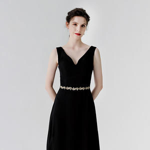 الكلاسيكية يترك اليدوية الزفاف أحزمة & الزنانير للعروس وصيفات الشرف كريستال الزنانير الزفاف اللباس الملحقات - Product Image 4