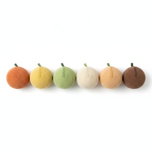 Pochette en velours côtelé en forme d'orange, sac à fermeture éclair 3D mignon en forme de fruit, papeterie Kawaii, logo personnalisé, cadeau d'entreprise - Product Image 6