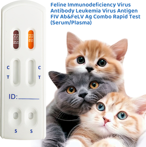 Hot bán Feline Immuno <span class=keywords><strong>deficiency</strong></span> virus kháng thể Kit kiểm tra thú y kiểm tra làm bằng nhựa bền - Product Image 5