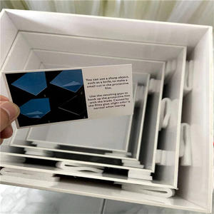 Présentoirs Empilables en Acrylique Blanc pour Service Traiteur, <span class=keywords><strong>Buffet</strong></span>, Plats Froids et Pause Café, Formes Rondes, Carrées et Cubiques - Product Image 4