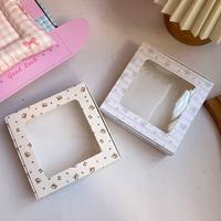 Cajas Rígidas Portátiles de Alta Gama con Relieve, Laminación Brillante, Ventana Transparente, Ecológicas, para Accesorios para el Cabello, Regalos, Fotos