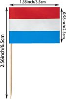 En gros, Nouveaux mini pics à cupcake personnalisés avec drapeaux de pays (Luxembourg inclus), décoratifs