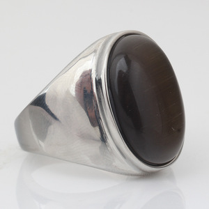 Anillos Finos de Acero Inoxidable y Titanio de 16 mm, Forma Geométrica Redonda, Unisex, para Uso Diario, Accesorio de Joyería - Product Image 3