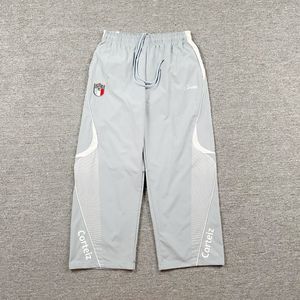 Pantalon décontracté en patchwork avec lettres brodées du logo Devil's Island pour hommes et femmes, pantalon fin pour sports de plein air <span class=keywords><strong>Corteiz</strong></span> - Product Image 2