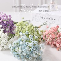 Bouquet de fleurs artificielles Mokhagel, fausse gypsophile, fleurs en PVC souple, petites décorations florales pour la maison, modèle Austin Gypsophila