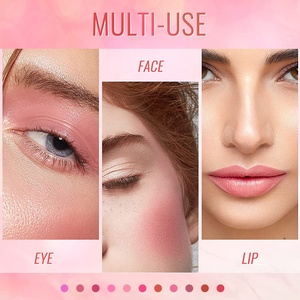 Oem Vegan Kem Màu Hồng Chất Lỏng Má Blusher Đỏ Mặt Trên Không Thấm Nước Khuôn Mặt Make up Blush Nhãn Hiệu Riêng - Product Image 5