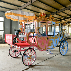 Carruaje Real Eléctrico de Dos Colores y Cuatro Ruedas para Bodas y Turismo al Aire Libre 2025, Carruaje Real de Doble Función en Venta - Product Image 4