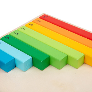Jouets Montessori JET, tiges décimales et tiges de fractions pour l'apprentissage des mathématiques, jouets éducatifs adaptés à la maternelle - Product Image 4