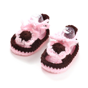 Chaussons <span class=keywords><strong>pour</strong></span> tout-petits Mary Jane, chaussures en <span class=keywords><strong>tricot</strong></span> et crochet faites à la main, chaussons doux et confortables, premières chaussures d'intérieur <span class=keywords><strong>pour</strong></span> bébés filles - Product Image 2