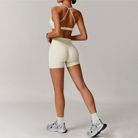 XW-DDK9172 vente en gros taille haute fesses ligne conception Gym vêtements de sport actifs imprimer Logo personnalisé Leggings couture Yoga Shorts femmes