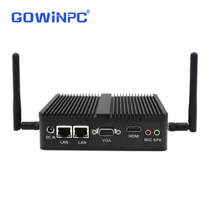 Firewall SSD Ultra Baru Tertanam Industri Tanpa Kipas Win/Linux 7/10/11 Mini PC Intel Core Dual Core DDR3 RAM SSD+HDD