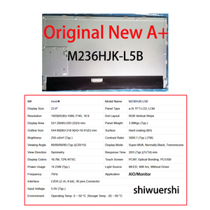 Écran LCD 23,6 pouces 1920*1080 LVDS 30 broches de remplacement M236HJK L5B L3B HR236WU1 310 100 300 HM236WU1 300 100 110 200 310 M236H3 LA2 - Product Image 5