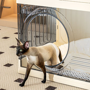 <span class=keywords><strong>Cage</strong></span> pliable multifonctionnelle en plastique de haute qualité pour chien et chat Boîte de rangement pour maison de chat en plastique - Product Image 4