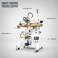 Machine d'impression sérigraphique semi-automatique pour bouteilles, tubes, seaux, avec table de travail réglable en hauteur, personnalisable pour plastique, verre, cosmétiques