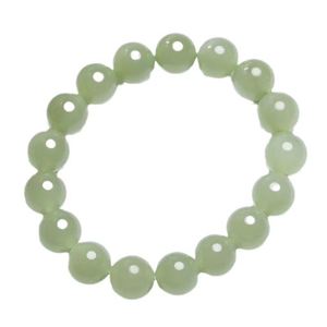 Chinese Style Green Agate Jade Stone <b>Beads</b> <b>Bracelet</b> Imitation Hetian Jade <b>Bracelet</b> <b>Men</b> Women's Aventurine Jade 8mm <b>Bracelet</b> - Product Image 4