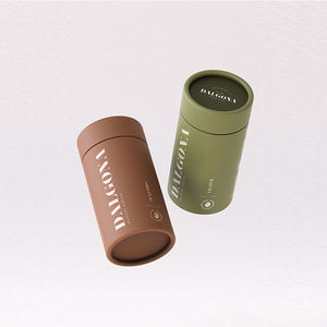 環境配慮型製品 円筒形パッケージ 化粧品容器 シリンダー包装缶 食品箱 お茶 コーヒー ワイン用紙管 - Product Image 5