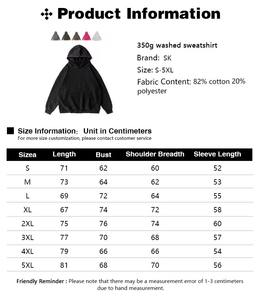 เสื้อฮู้ดดี้ผู้ชายทรงโอเวอร์ไซส์ ผ้าฝ้ายเฟรนช์เทอร์รี่ 100% ระบายอากาศได้ดี เป็นมิตรกับสิ่งแวดล้อม สไตล์วินเทจ ลุคทำเก่า ซักแบบ Stone Washed - Product Image 6