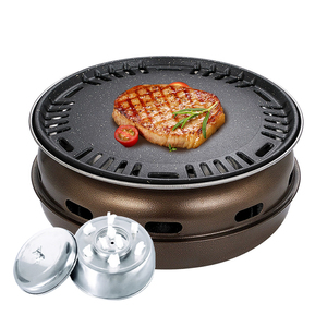 Parrilla Coreana Comercial de Carbón de Hierro Fundido para Restaurante, Horno de Barbacoa con Caja de Aceite Ecológica - Product Image 3