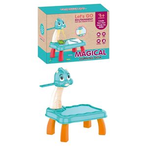 ชุดกระดานวาดภาพสำหรับเด็กชุดโต๊ะเรียนศิลปะไดโนเสาร์การ์ตูน - Product Image 3