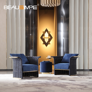 <span class=keywords><strong>Fauteuil</strong></span> <span class=keywords><strong>convertible</strong></span> de luxe italien, structure en métal, siège en corde de velours tressée à <span class=keywords><strong>la</strong></span> main, salon, canapé simple, <span class=keywords><strong>fauteuil</strong></span> de détente - Product Image 6