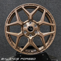 Jantes tout-terrain forgées aspect Beadlock bronze mat, 17-22 pouces, concaves profondes, 5x127 6x139.7, compatibles F150 Dodge Toyota RAV4 CR-V Tesla Jeep